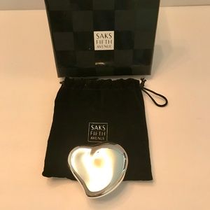 Saks Fifth Ave Heart Trinket Box